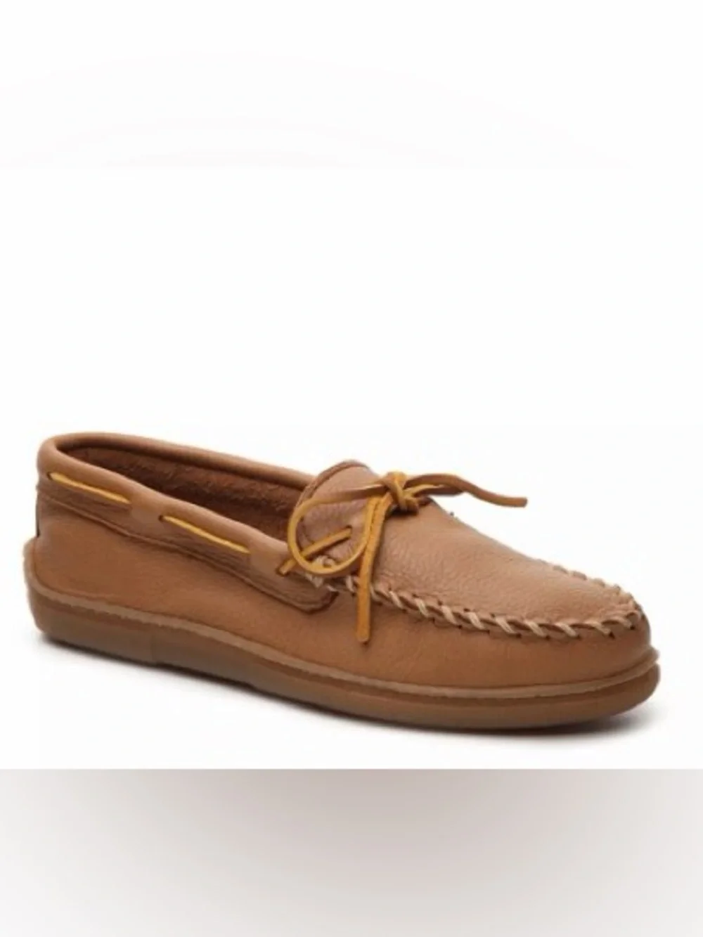 Minnetonka moosehide classic moccasins soft leather uppers men’s size 10